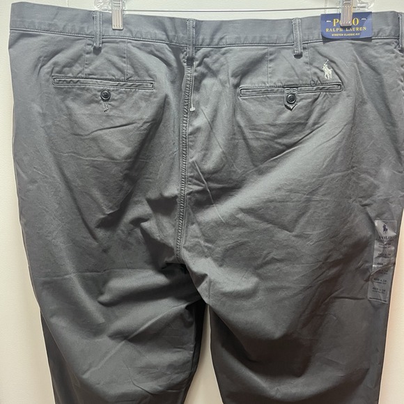 Polo Ralph Lauren Stretch Classic Fit The Polo Chino Men's Size 48B/34 Gray NEW - Picture 4 of 7
